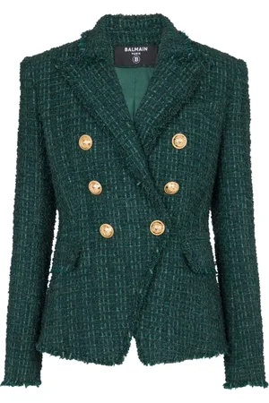 Balmain Jacka, Dam, S, Tweed, Tweedjacka med 6 knappar