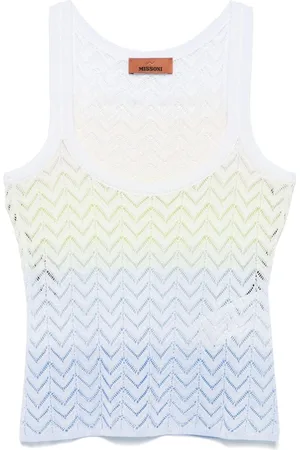 Missoni Topp, Dam, M, Blå Stilfull Top för Kvinnor