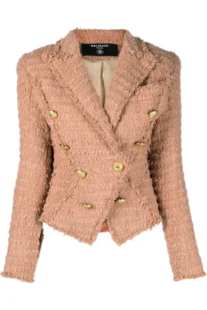 Balmain Jacka, Dam, M, Tweed, Tweed Blazer i
