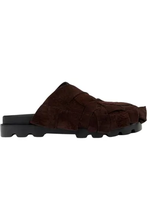 Camper Skor, Herr, 43 EU, Mocka, Brun Mocka Chunky Sole Slides