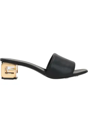 Givenchy Skor, Dam, 36 EU, Läder, Svarta Blockklack Mules Sandaler