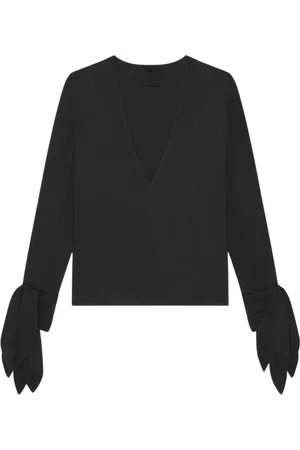 Givenchy Topp, Dam, S, Elegant V-ringad Blus