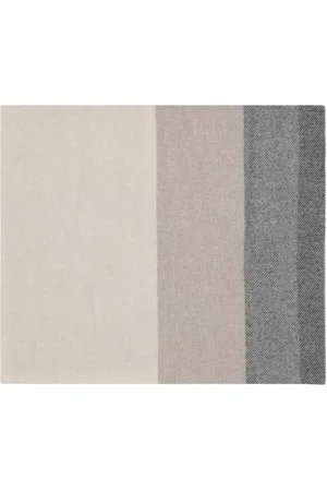 Brunello Cucinelli Accessoarer, Herr, ONE Size, Lyxigt Cashmere Halsduk med Fransade Kanter