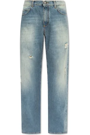 Balmain Jeans, Herr, W32, Bomull, Jeans med vintageeffekt