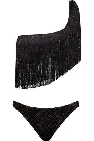 Missoni Badkläder, Dam, S, Zig-zag Bikini med Fransar