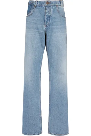 Balmain Jeans, Herr, W35, Bomull, Jeans med kontrasteffekt