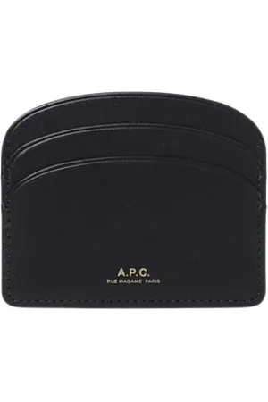 A.P.C. Accessoarer, Dam, ONE Size, Läder, Svart Korthållare Plånbok