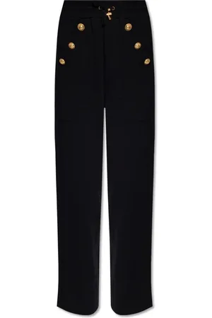 Balmain Byxor, Dam, M, Bomull, Sweatpants med hög midja