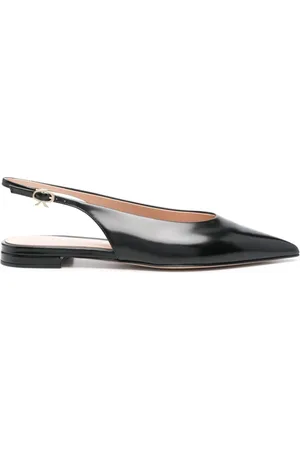 Gianvito Rossi Skor, Dam, 38 EU, Svarta platta skor Elegant stil