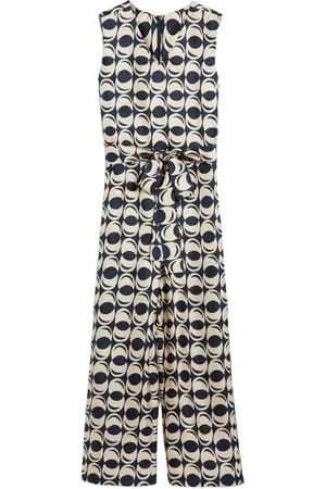 Max Mara Jumpsuits & Playsuits, Dam, S, Geometriskt Mönster Sidensuits