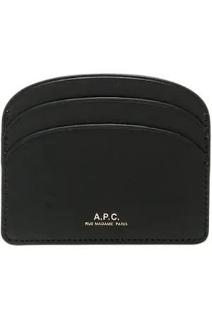 A.P.C. Accessoarer, Dam, ONE Size, Läder, Brun Läderkorthållare Plånbok