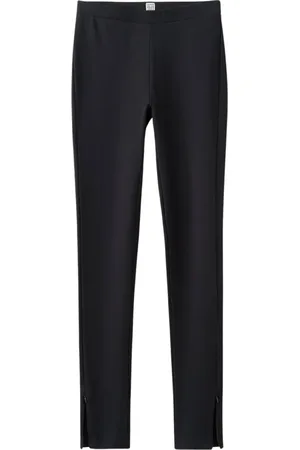 Totême Byxor, Dam, L, Läder, Zip Leggings med sidodragkedjor