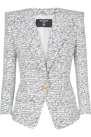 Balmain Jacka, Dam, M, Kärleksbrev Tryck Skräddarsydd Jacka
