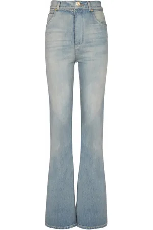 Balmain Jeans, Dam, L, Denim, Flared-fit denim jeans