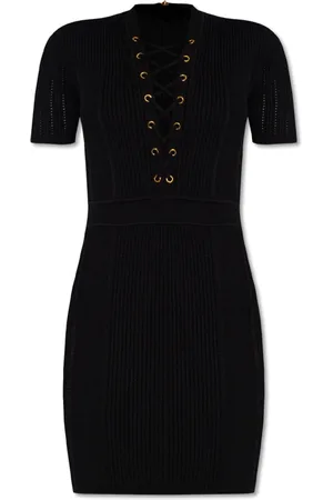 Balmain Klänning, Dam, 2Xs, Räfflad klänning