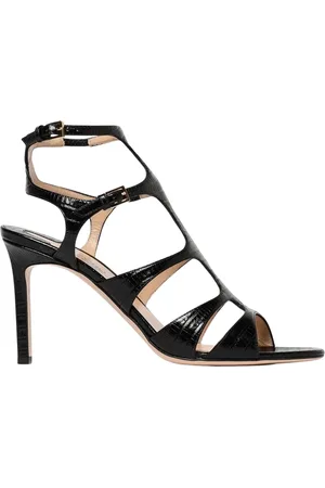 Tom Ford Skor, Dam, 37 EU, Läder, Svarta Läderklackar Sandaler