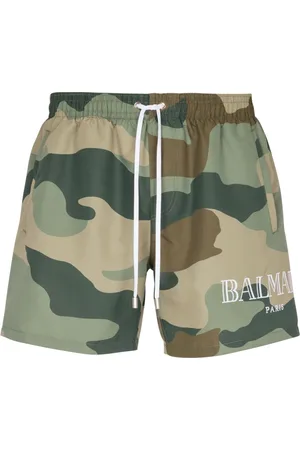 Balmain Badkläder, Herr, S, Camouflage badshorts
