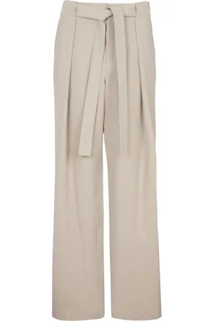 Balmain Byxor, Herr, L, Linne, Lös sittande linnebyxor