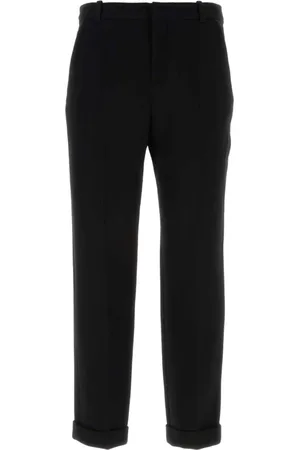 Balmain Byxor, Herr, L, Svart ullbyxa