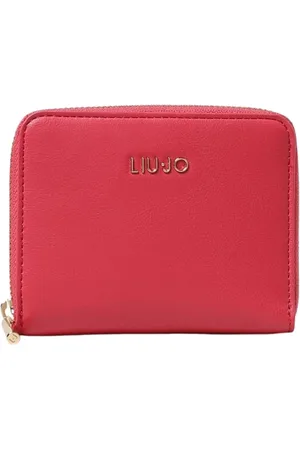 Liu Jo Accessoarer, Dam, ONE Size, Läder, Stilren Kompakt Plånbok i Fuchsia