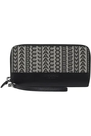 Marc Jacobs Accessoarer, Dam, ONE Size, Läder, Multifärgad plånbok med dragkedja och handledsrem