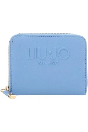 Liu Jo Accessoarer, Dam, ONE Size, Läder, Blå ZipAround Plånbok