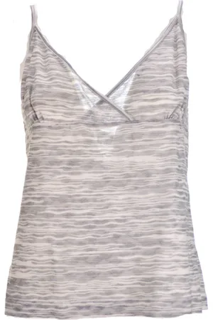 Missoni Topp, Dam, L, Silver Zebra Ärmlös Topp