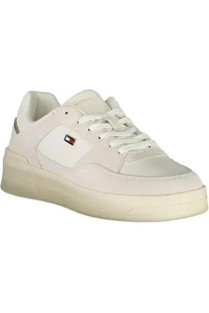 Tommy Hilfiger Skor, Dam, 39 EU, Polyester, Modernt Vita Polyester Sneakers