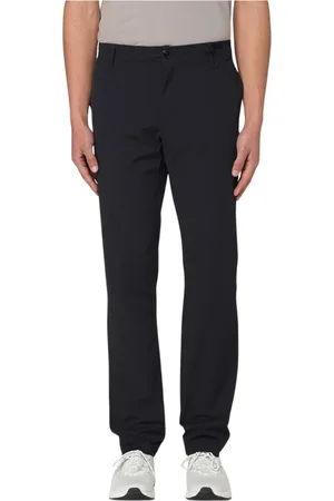 Armani Exchange Byxor, Herr, W34, Mångsidiga Svarta Stretchbyxor