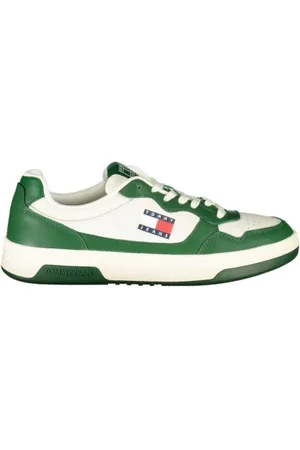 Tommy Hilfiger Skor, Herr, 46 EU, Polyester, Vita polyester sneakers för män