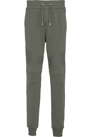 Balmain Byxor, Herr, S, Bomull, Flocked Pari jogger