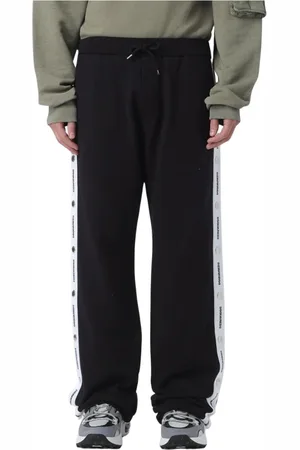 Dsquared2 Byxor, Herr, M, Bomull, Vit Sidoknapp Sweatpants
