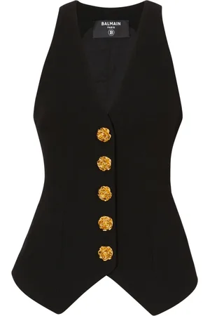 Balmain Jacka, Dam, M, Ärmelös dubbel crepe väst