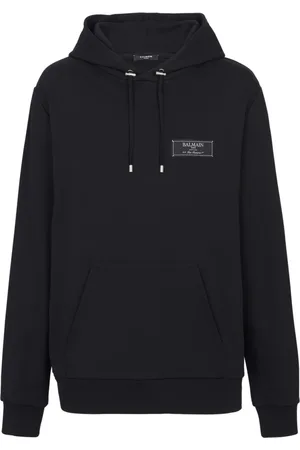 Balmain Sweatshirts & Hoodies, Herr, M, Bomull, Pierre label hoodie