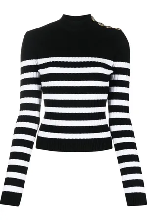 Balmain Stickade tröjor & koftor, Dam, L, Polyester, Sweatshirts