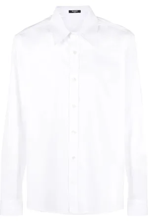 Balmain Skjorta, Herr, 2Xl, Bomull, Long Sleeve Tops