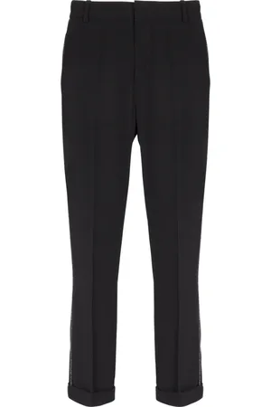 Balmain Byxor, Herr, L, Crepe- och strassbyxor