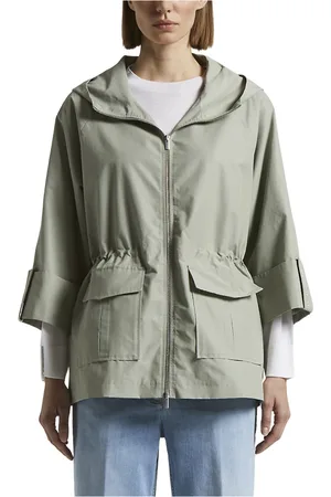 PESERICO SIGN Kappa, Dam, XS, Bomull, Teknisk bomulls faille duster kappa