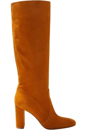 Gianvito Rossi Skor, Dam, 41 EU, Läder, Bruna Stövlar Glen Stilettklack