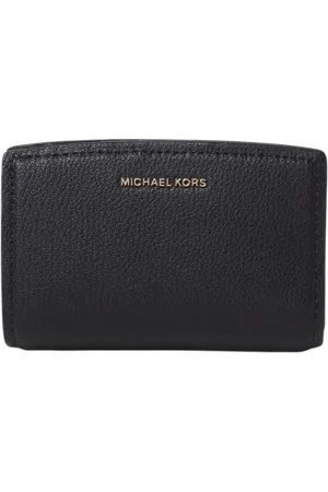 Michael Kors Accessoarer, Dam, ONE Size, Läder, Snygg Lyxig Läder Plånbok Svart