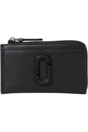 Marc Jacobs Accessoarer, Dam, ONE Size, Läder, Svart Läderkortfodral Plånbok