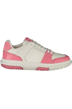 Tommy Hilfiger Skor, Dam, 36 EU, Polyester, Rosa polyester sneakers för kvinnor