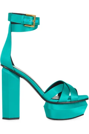 Balmain Skor, Dam, 36 EU, Läder, Ava satin platform sandaler