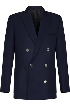 Balmain Jacka, Herr, L, Navy Double-Breasted Blazer