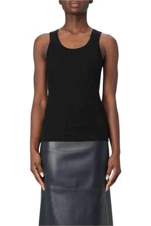 Max Mara Topp, Dam, S, Räfflad Ull Tank Top