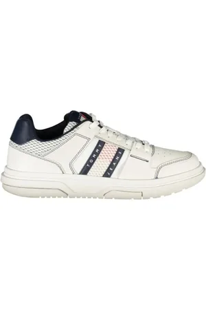 Tommy Hilfiger Skor, Herr, 43 EU, Polyester, Blå Polyester Casual Sneakers