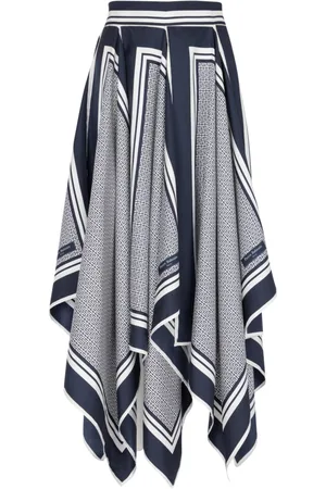 Balmain Kjol, Dam, M, Monogramtryckt scarfkjol