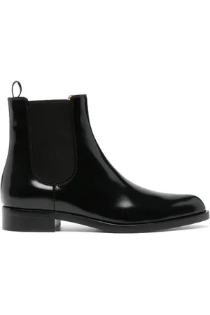 Gianvito Rossi Skor, Dam, 37 1/2 EU, Läder, Svarta ankelboots i läder