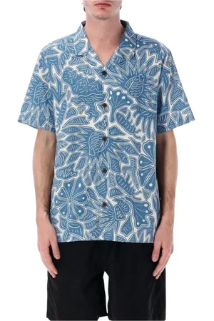Patagonia Skjorta, Herr, XL, Blå Blommigt Skjorta för Män