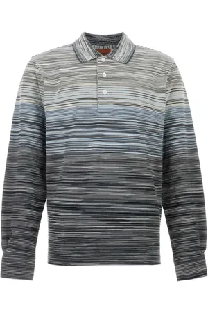 Missoni Topp, Herr, M, Broderad Piquet Polo Skjorta
